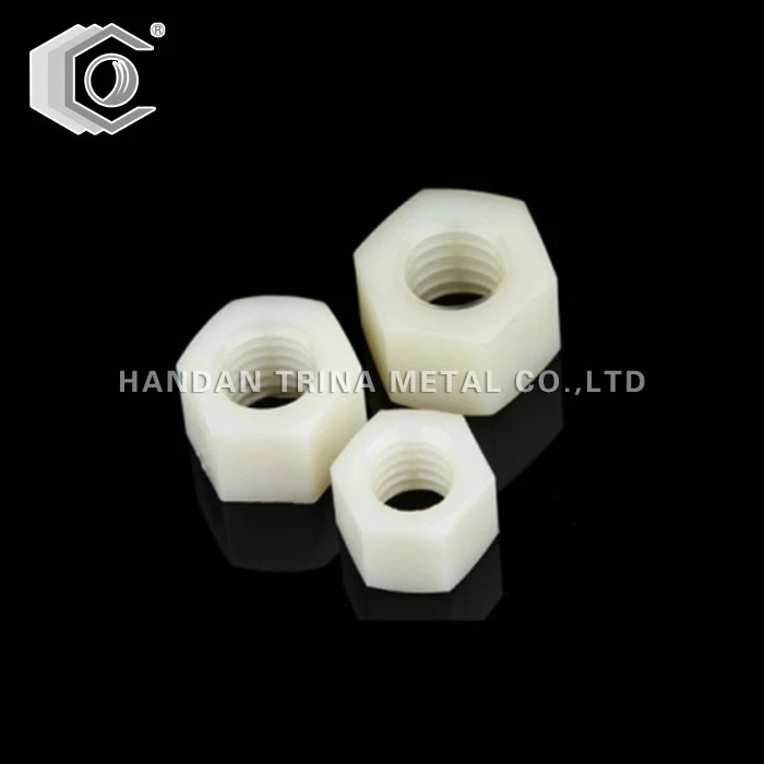 Écrou hexagonal en nylon en plastique DIN934
